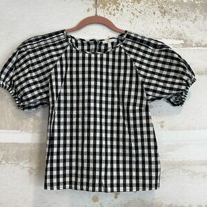 Joie Black/White Short Sleeve Top size small
